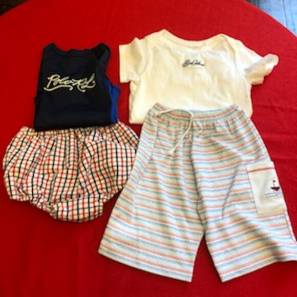 Baby Boy 18M Mixed Piece Kissy Kissy, Ralph Lauren, Garb Patriotic Bundle